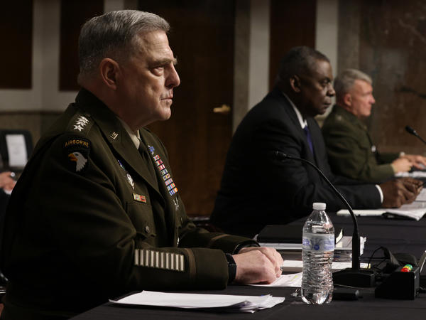 Chairman of the Joint Chiefs of Staff Gen. Mark Milley, Secretary of Defense Lloyd Austin and Commander of U.S. Central Command Gen. Kenneth McKenzie faced senators' questions Tuesday on the U.S. withdrawal from Afghanistan.