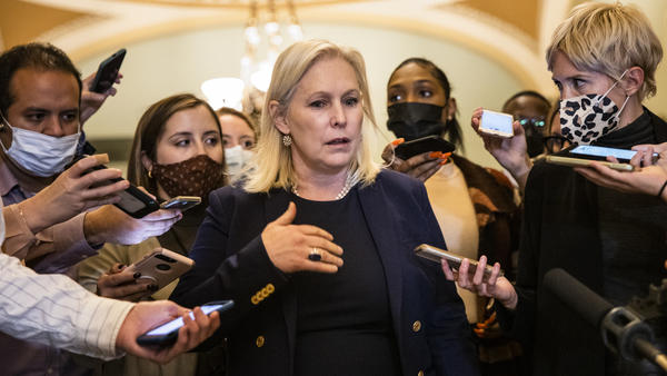 Sen. Kirsten Gillibrand, D-N.Y., has said she plans to fight for the inclusion of paid family leave in Democrats' spending bill.