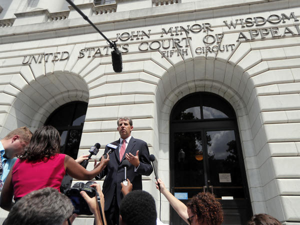 The latest challenge to the Affordable Care Act, <em>Texas v. Azar</em>, was argued in July in the 5th Circuit Court of Appeals. Attorney Robert Henneke, representing the plaintiffs, spoke outside the courthouse on July 9.