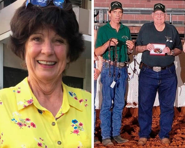 Glenda "Cookie" Parton, 80, disappeared when she was searching for her son, Dwayne Selby, 59. Selby and his friend Jack Grimes, 76, were also missing.