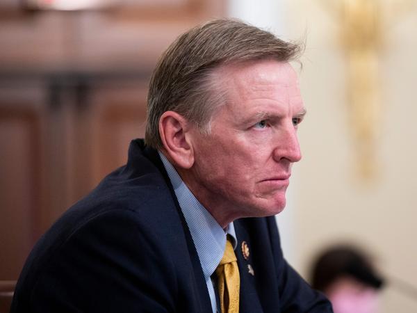 Rep. Paul Gosar, R-Ariz., is being criticized for tweeting an edited anime video depicting violence against Democrats including Rep. Alexandria Ocasio-Cortez and President Biden.