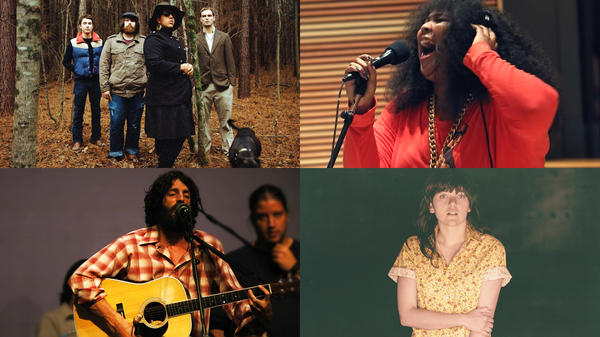 Alabama Shakes (by Autumn de Wilde), Lizzo (by John Vettese/WXPN), Courtney Barnett (by Milk! Records), Ray Lamontagne (by WXPN)