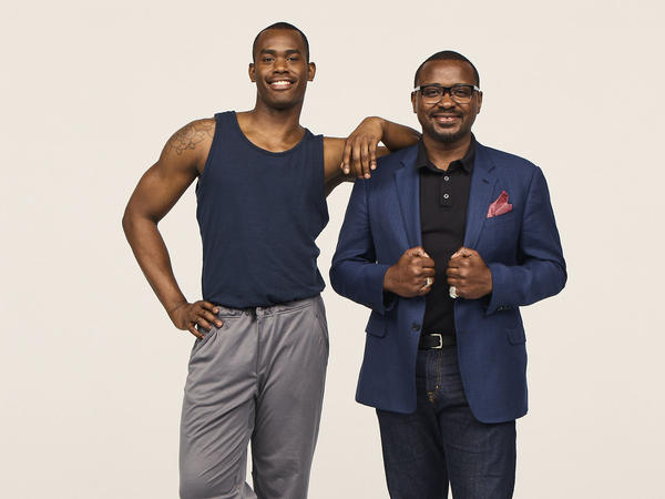 Alvin Ailey American Dance Theater resident choreographer Jamar Roberts (left) and artistic director Robert Battle.