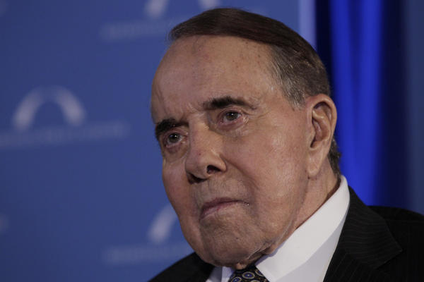 Dole is honored for his congressional service in Washington, D.C., on March 21, 2012.