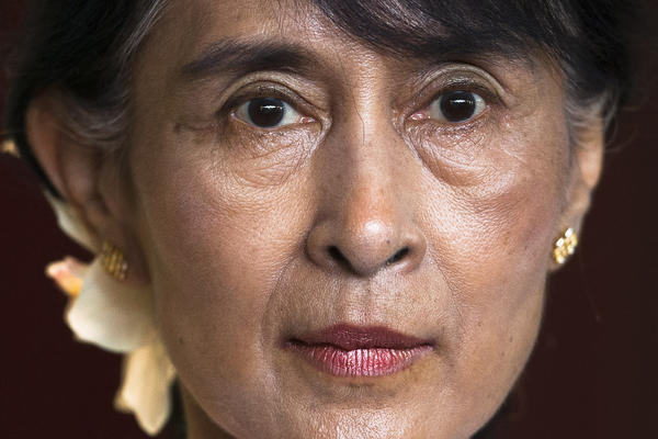 Aung San Suu Kyi briefs the media in Oslo on June 15, 2012. Myanmar's military-installed government has filed five new corruption charges against the ousted leader.