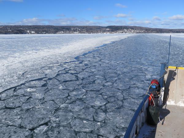 Typically, by this time in the winter, the ice is thick enough to support an ice road from Bayfield, Wis., to Madeline Island. But for the second year in a row, the ferry will run all winter long.