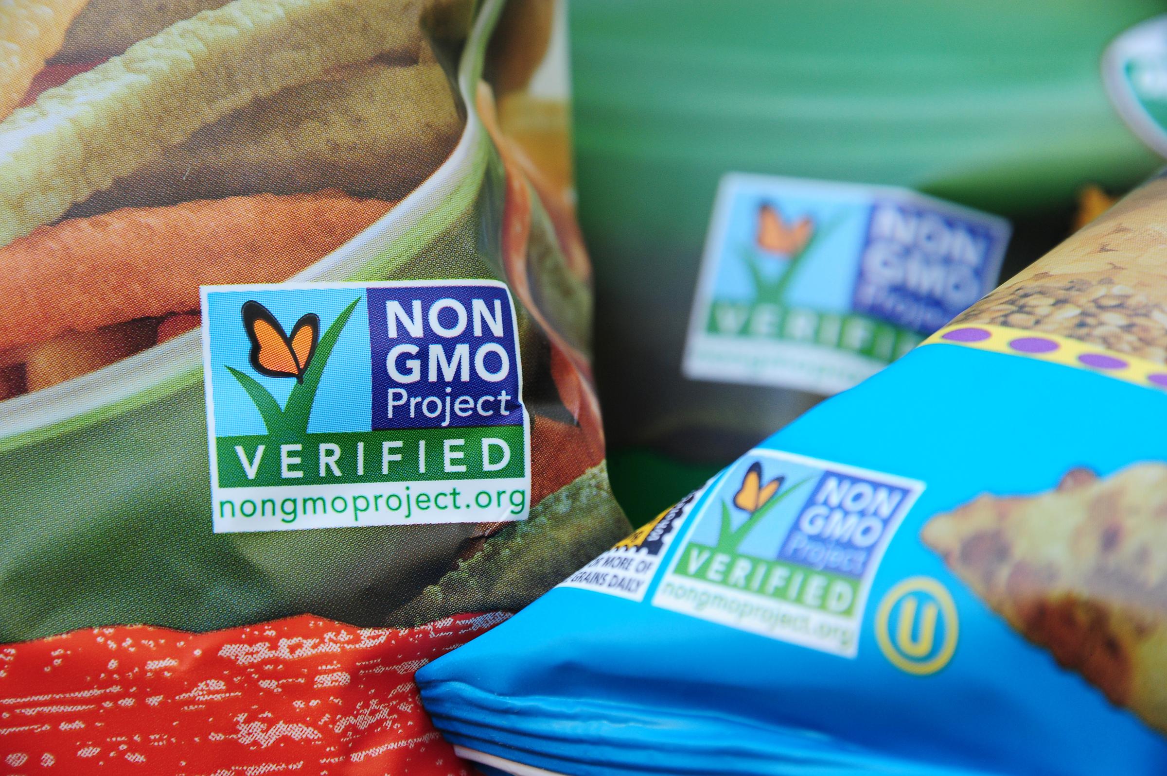 labels on bags of snack foods indicate they are non-gmo food