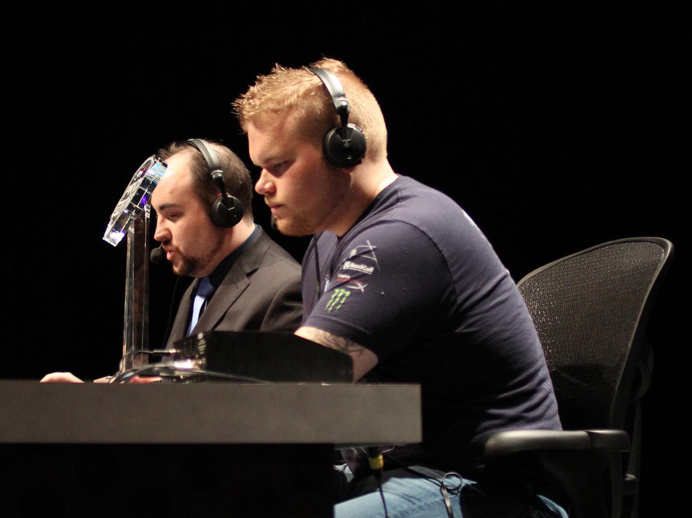 (right) is a 28-year-old professional gamer for evil geniuses, a