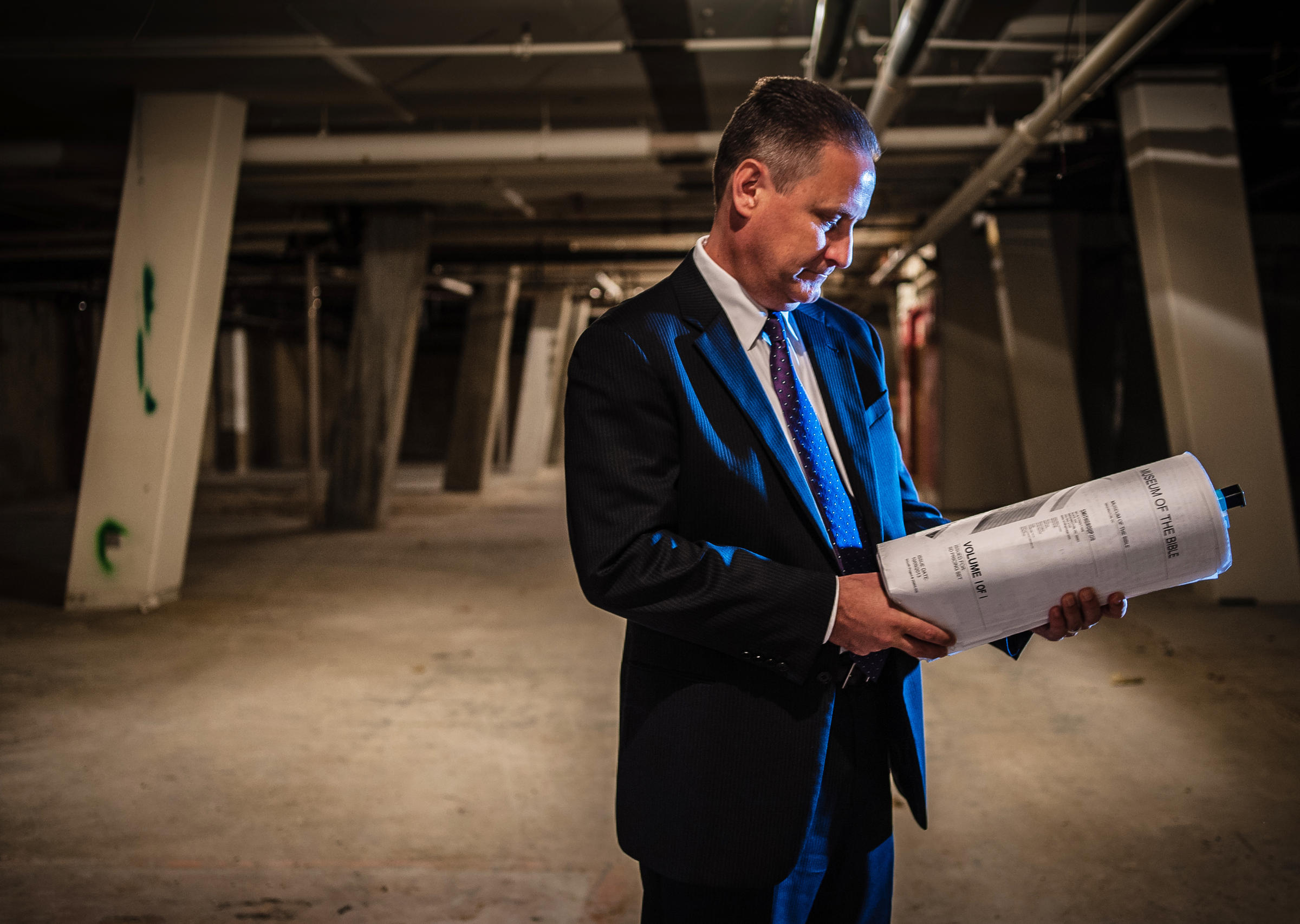steve green in the basement of the washington design center