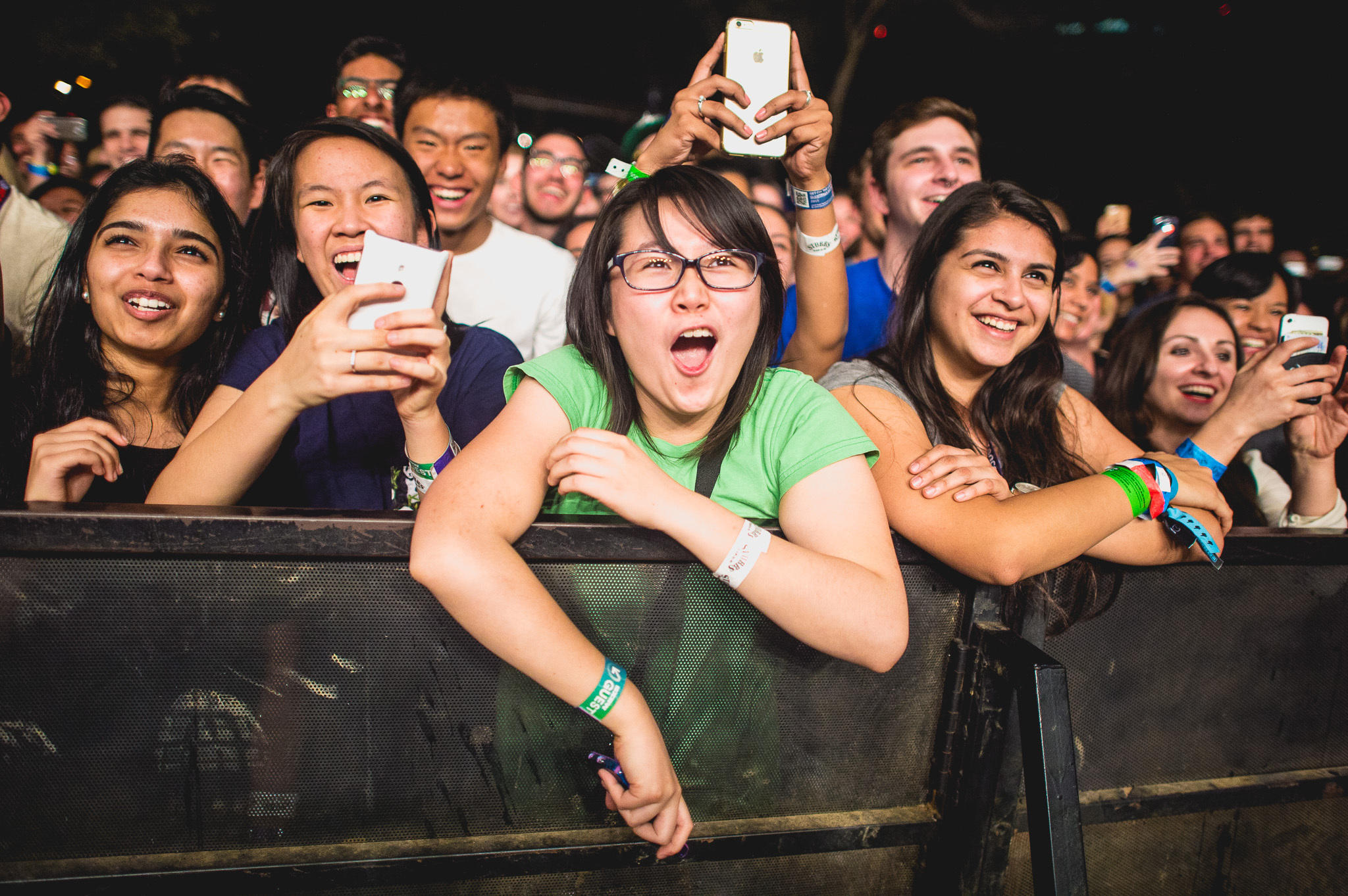 the crowd was all smiles during npr musics showcase at this