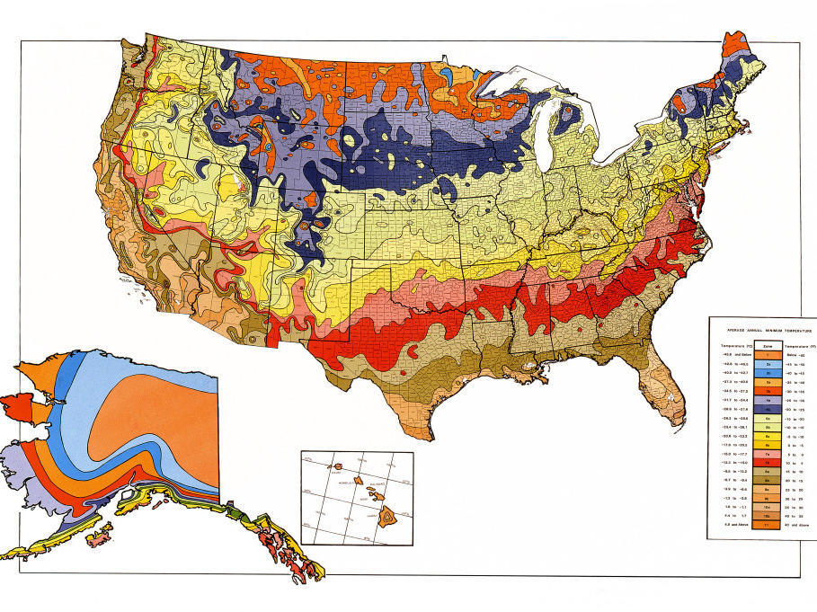 Gardening Map Of Warming U S Has Plant Zones Moving North Gardening Map Of Warming U S Has Plant