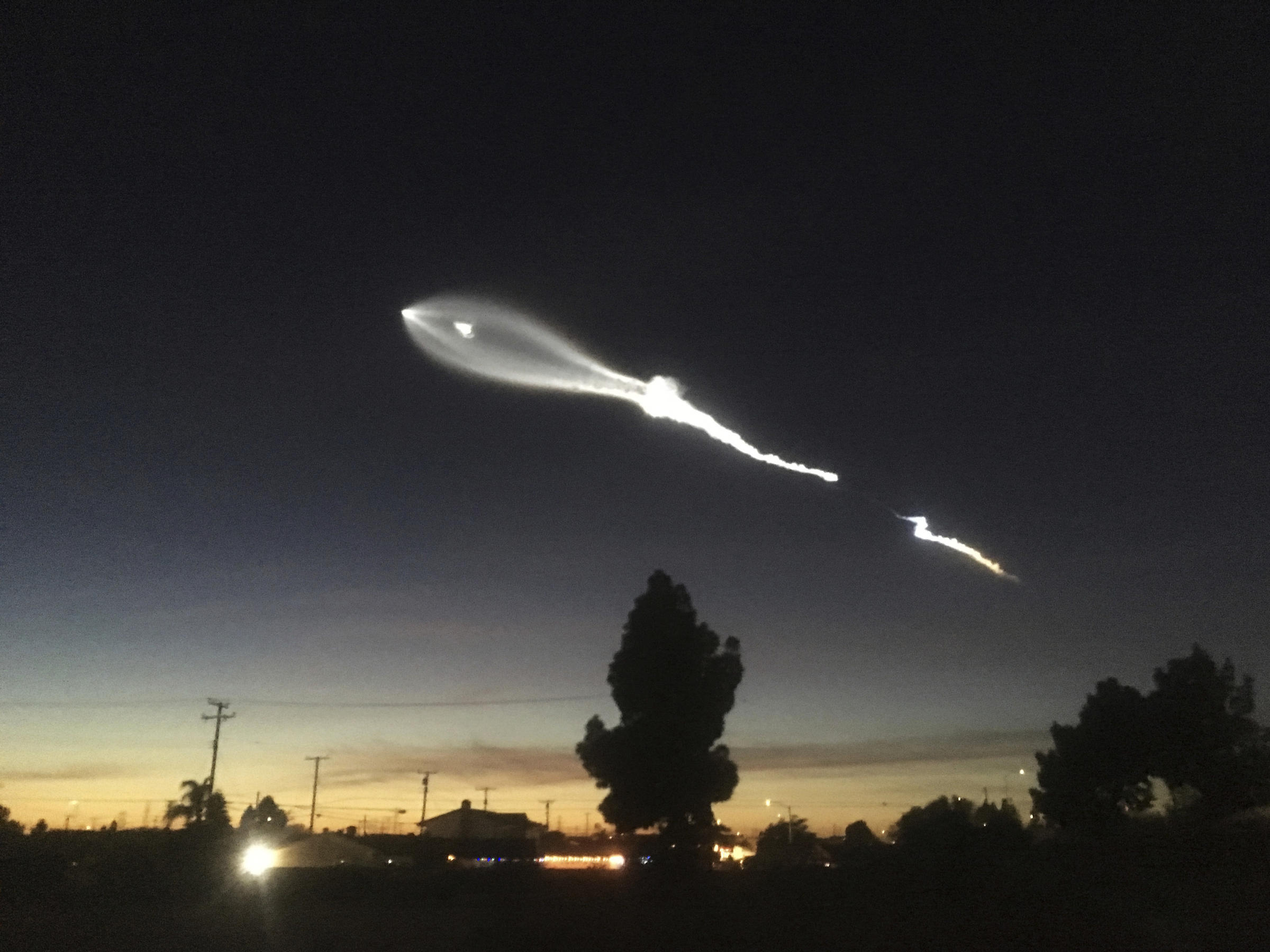 spacex falcon 9 rocket launch california