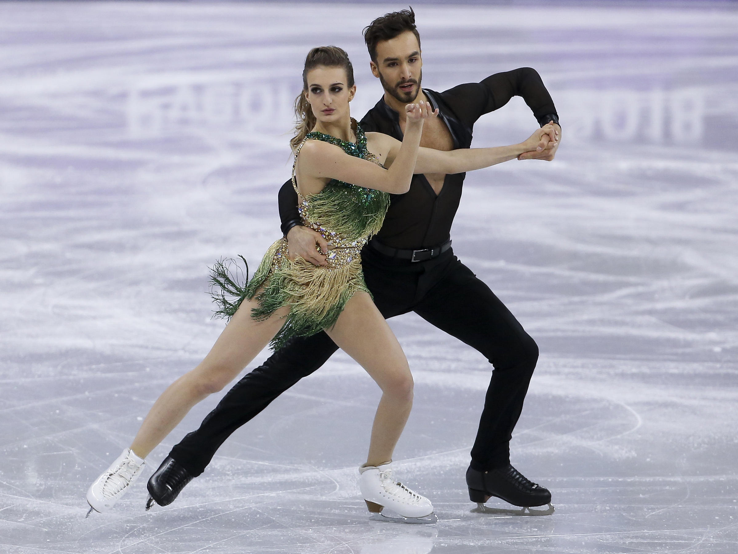 French Olympic Ice Skater Has Nightmare Wardrobe Malfunction