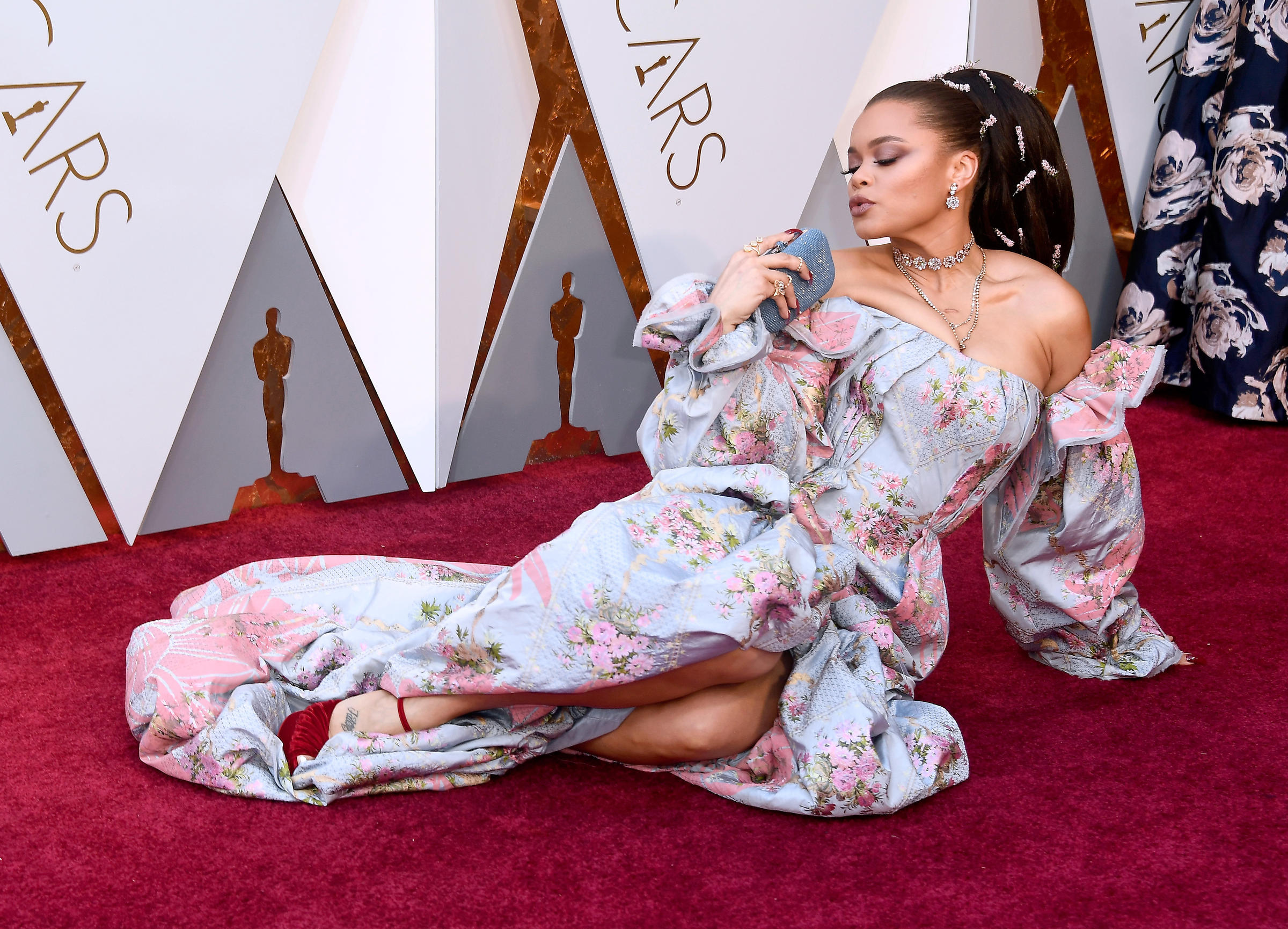 on the oscars red carpet, the clothes tell the stories