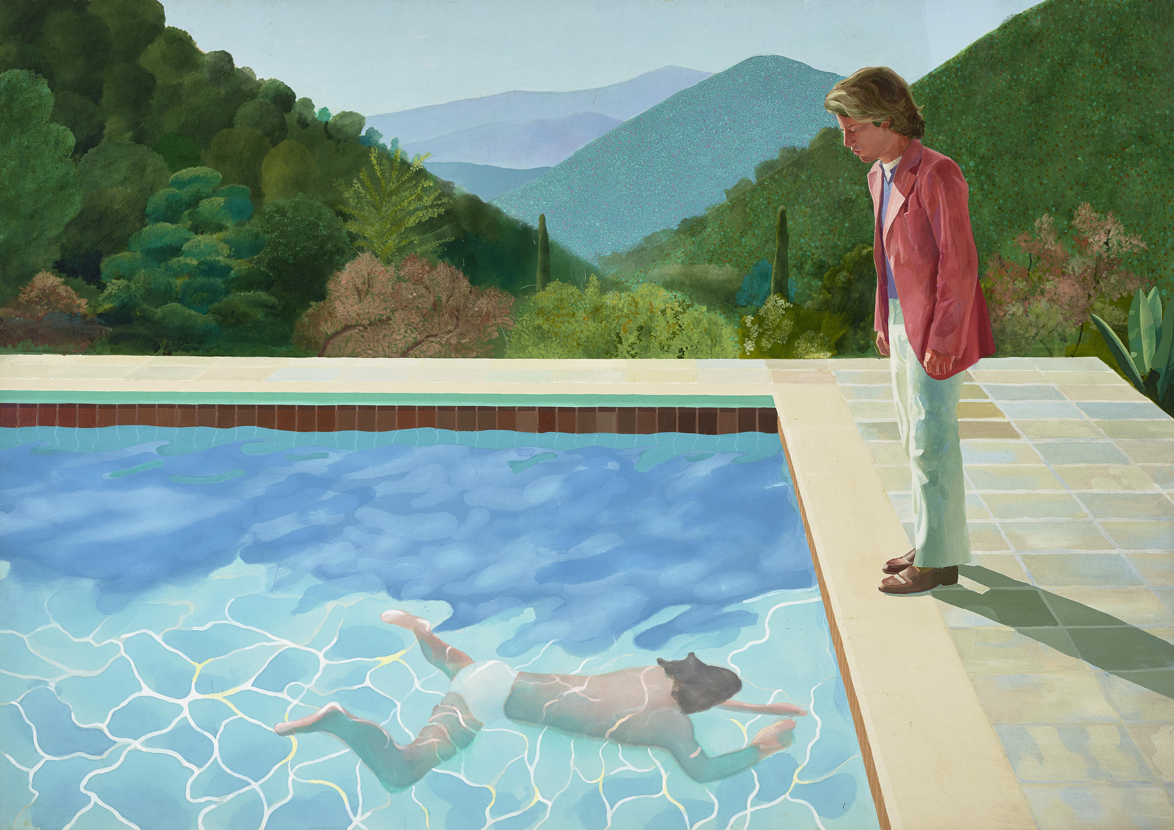 david hockney pool with two figures