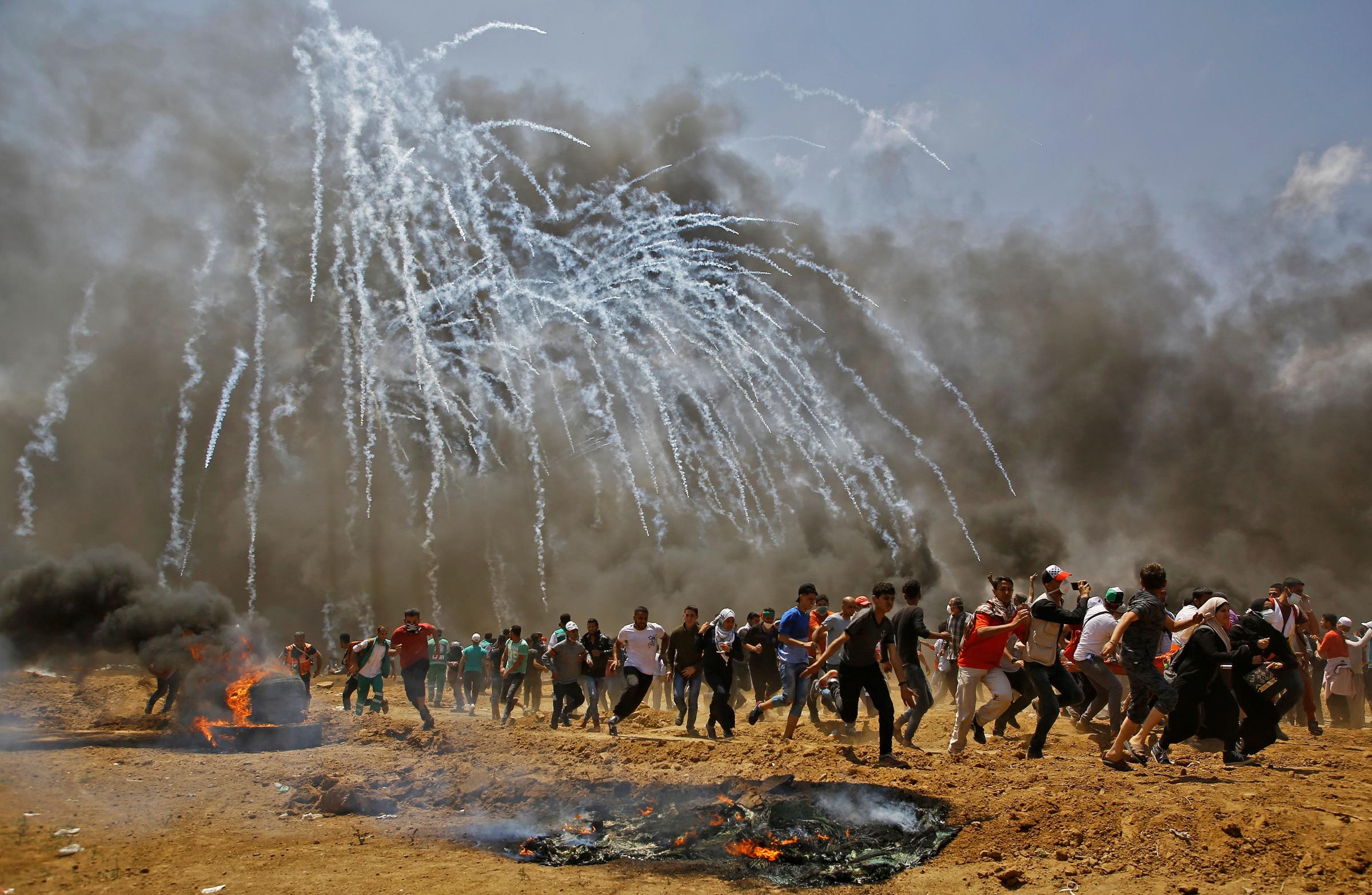 PHOTOS: U.S. Embassy Opens In Jerusalem As Tens Of Thousands Protest In ...