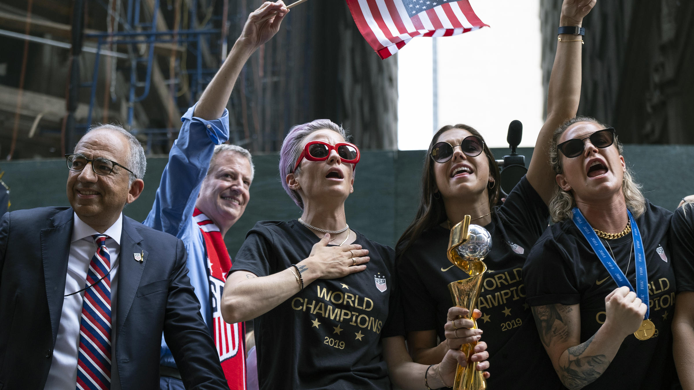 WATCH Women's National Soccer Team Parades Through NYC's 'Canyon Of