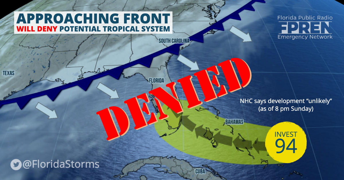 Tropical Wave Near Bahamas is No Match for Approaching Front | WJCT NEWS
