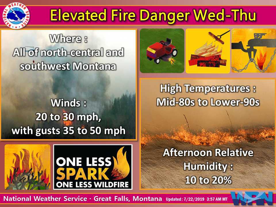 Forecasts Call For Thunderstorms Elevated Fire Danger In Parts Of Montana Yellowstone Public