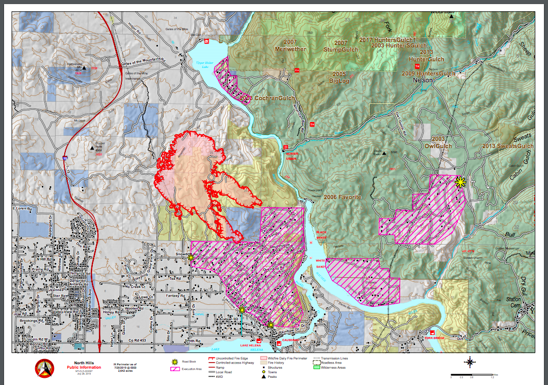 Forest Fire Map In Montana United - 746364606