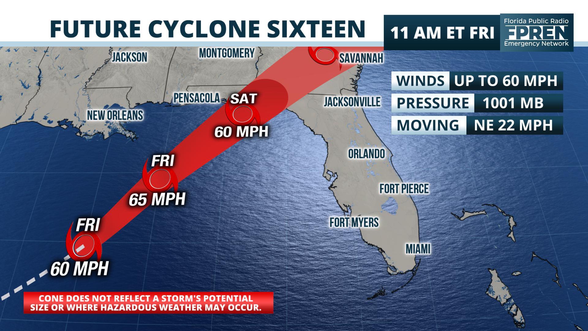 Tropical Storm Conditions Expected Along Portions Of Floridas Gulf Coast By This Evening Wuwf