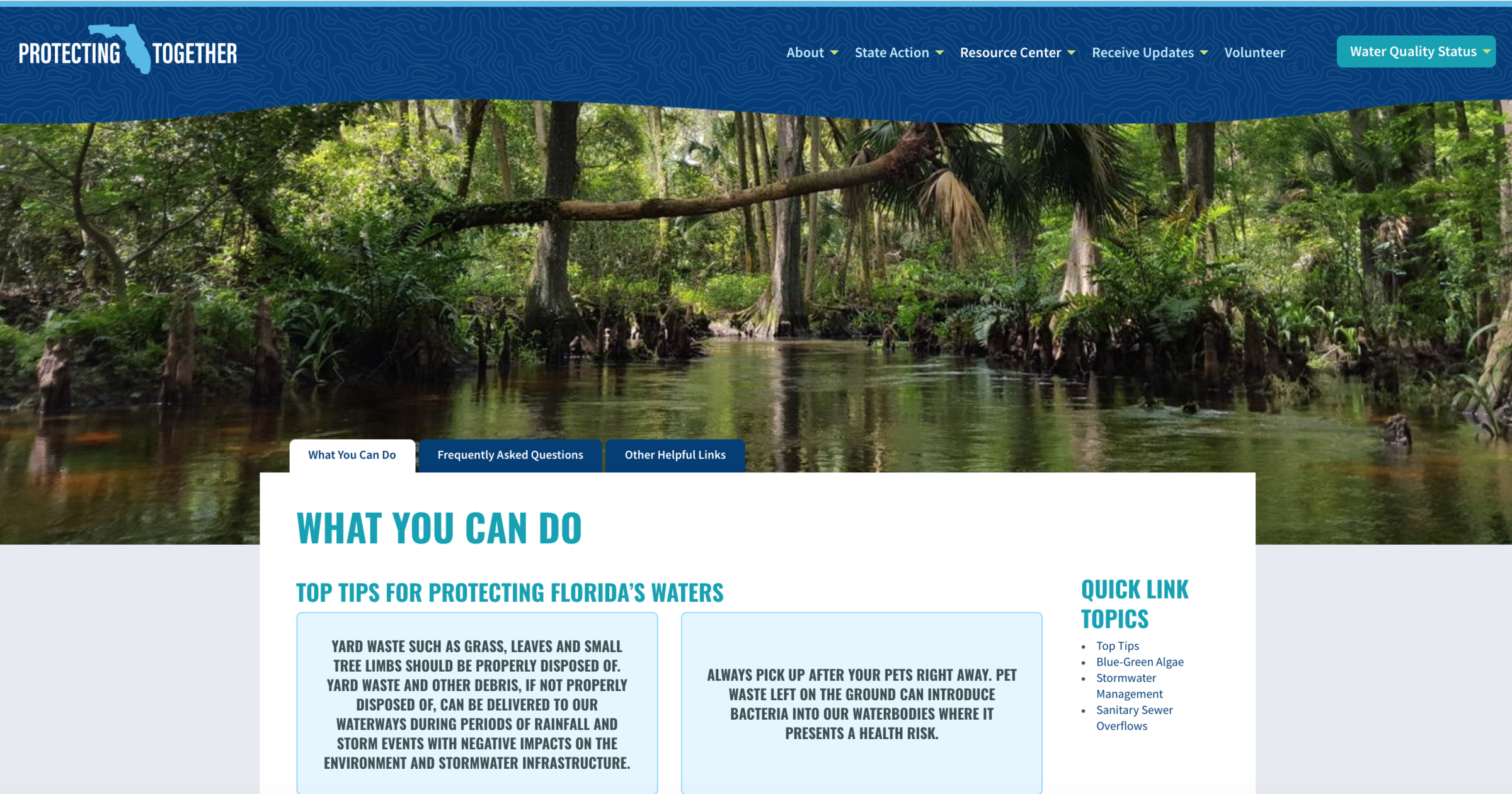 Florida Officials Unveil site To Monitor Water Quality Health News