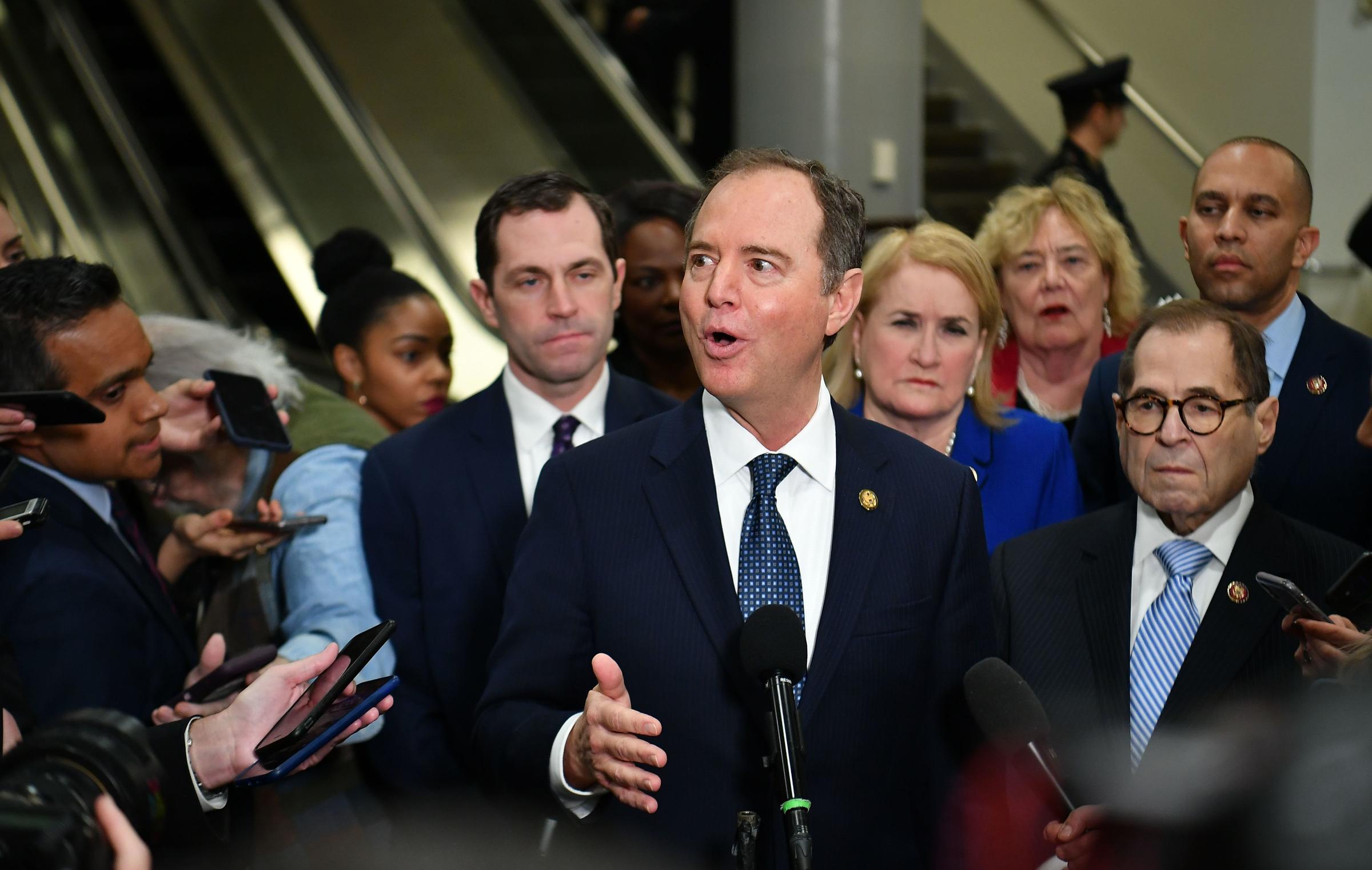 Image result for Trump impeachment prosecutor, Adam Schiff, is becoming Exhibit A in president's defense