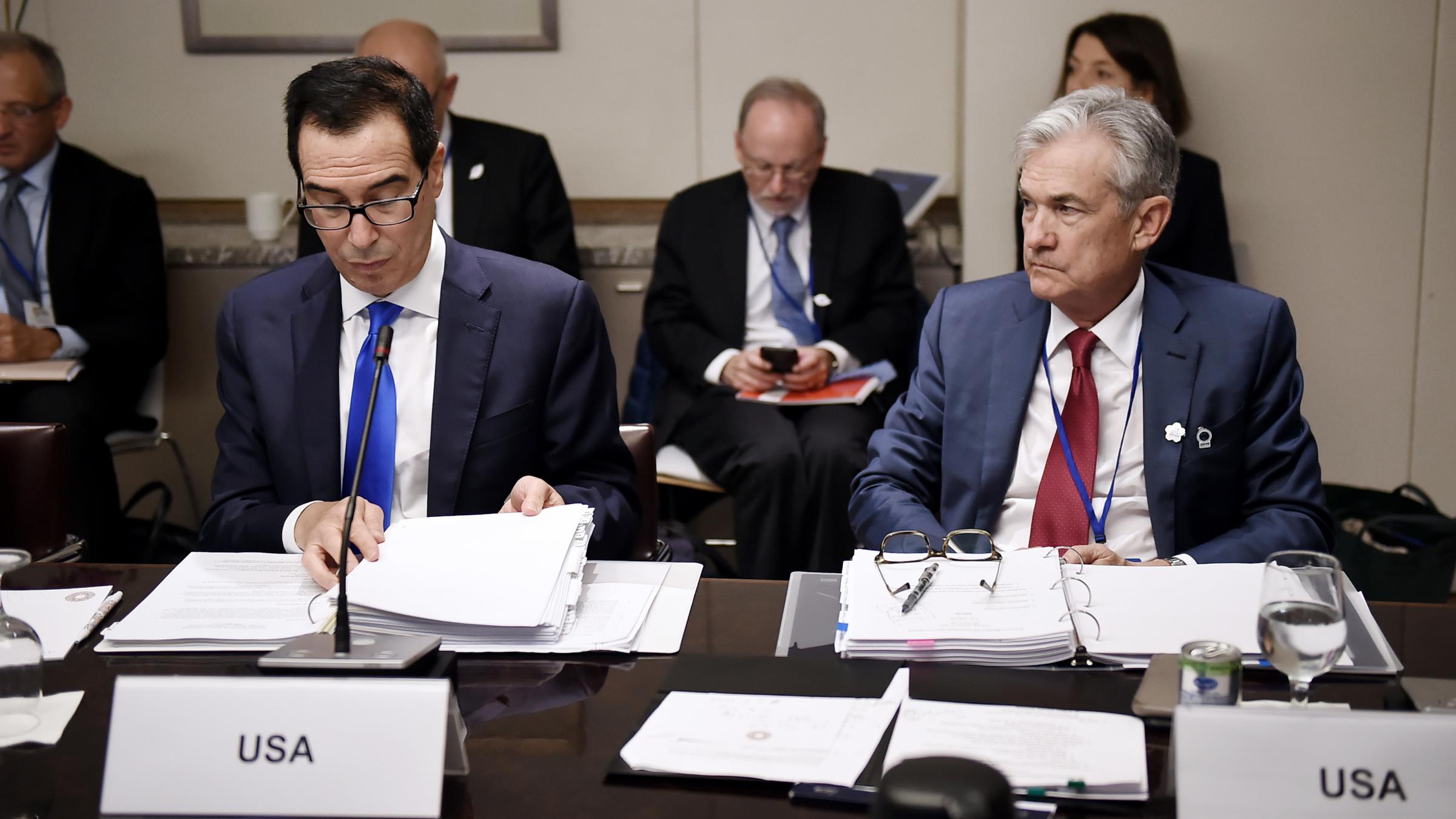 mnuchin and feds powell set to brief senators