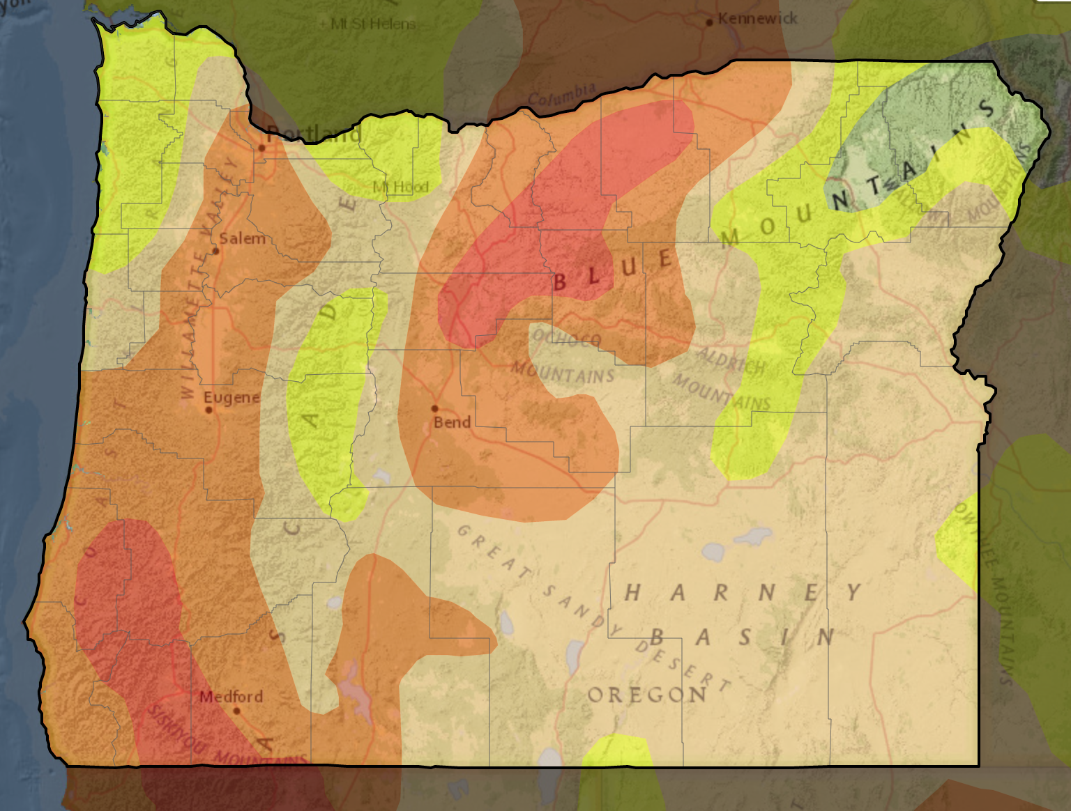 Little Rain Leaves Most Of Southwest Oregon In Severe Drought KLCC