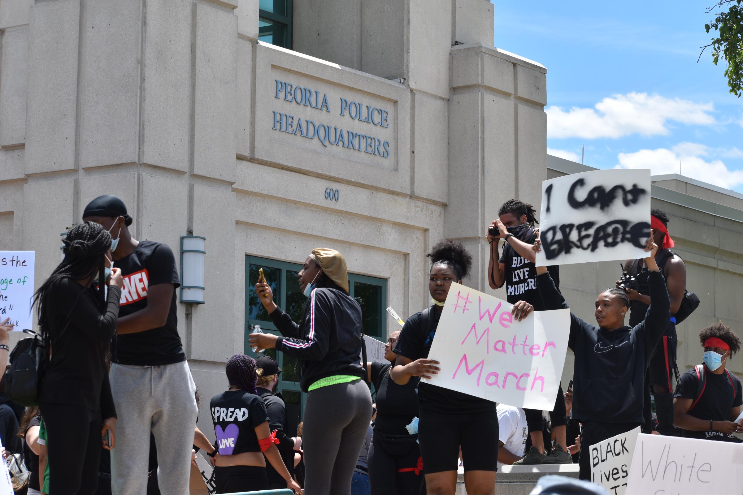 Hundreds Peacefully March In Peoria Against Police Brutality WGLT