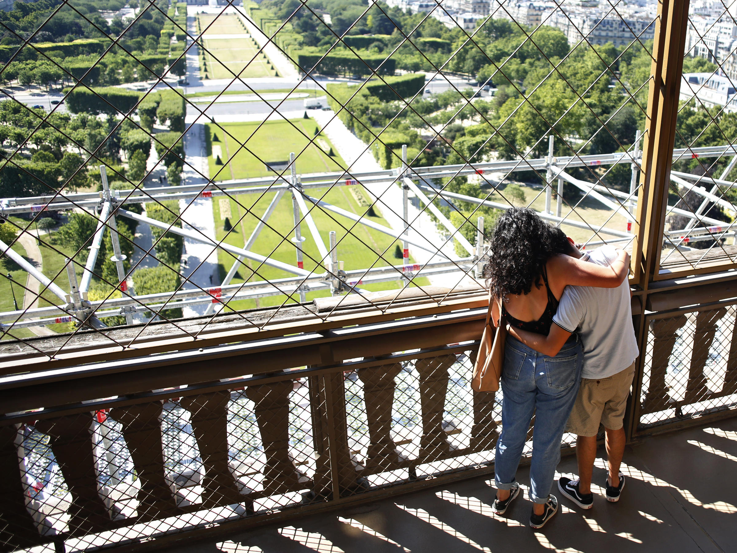 eiffel tower reopens in paris after a 3-month shutdown