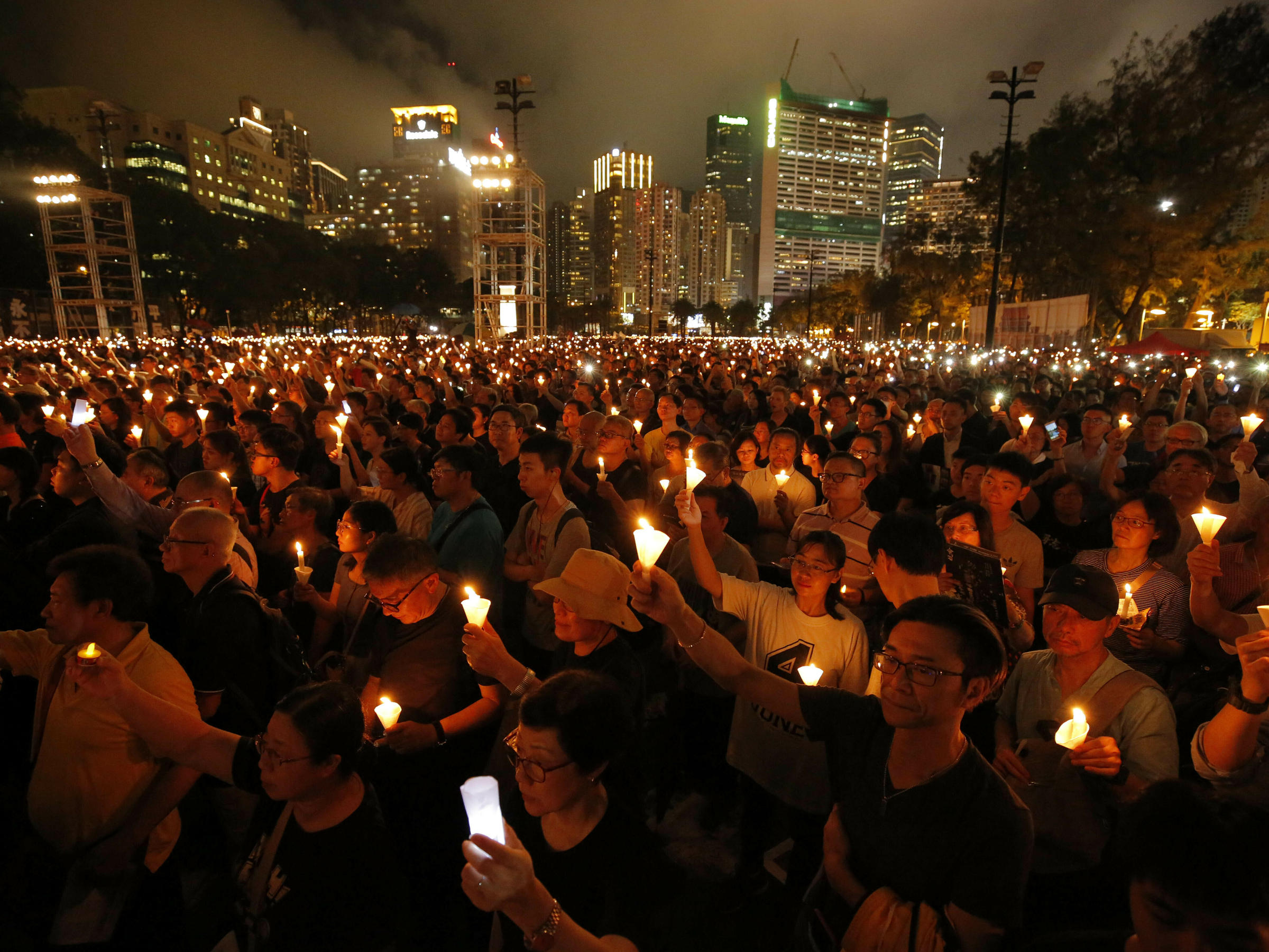 Hong Kong Police Block Tiananmen Square Vigil, Citing Coronavirus ...