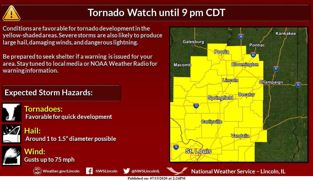 Tornado Briefly Touches Down Near South Pekin As Severe Storms Roll