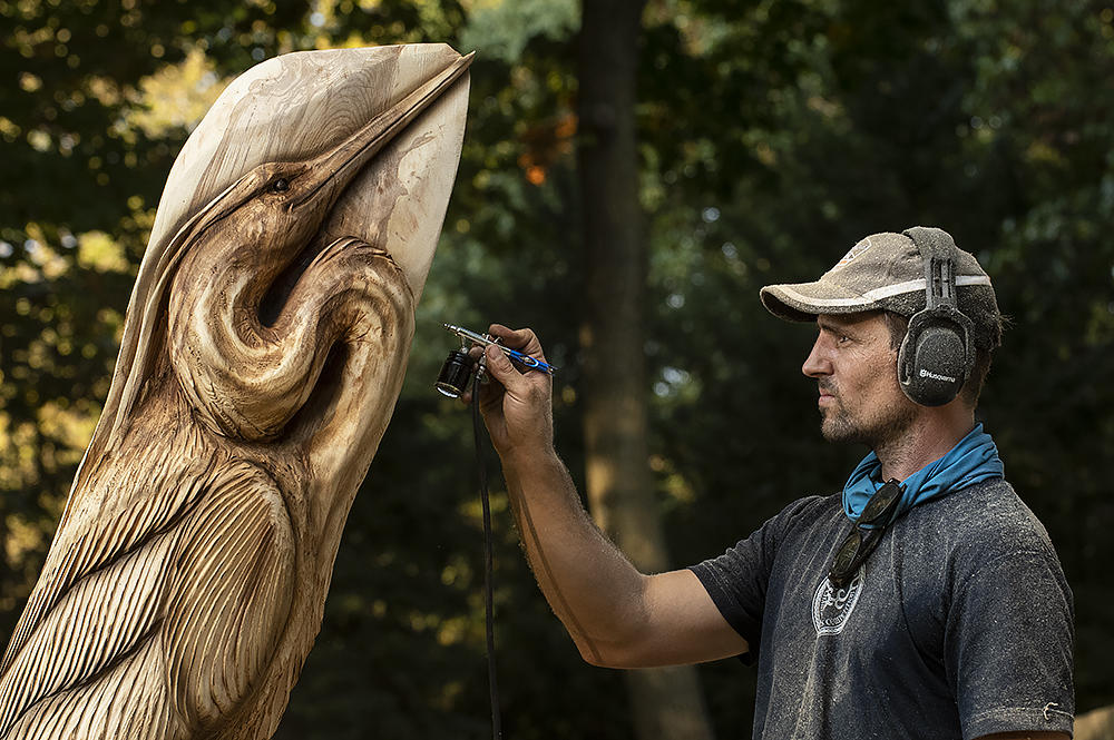 How A PandemicGrounded Chainsaw Carving Champion Found A New Audience