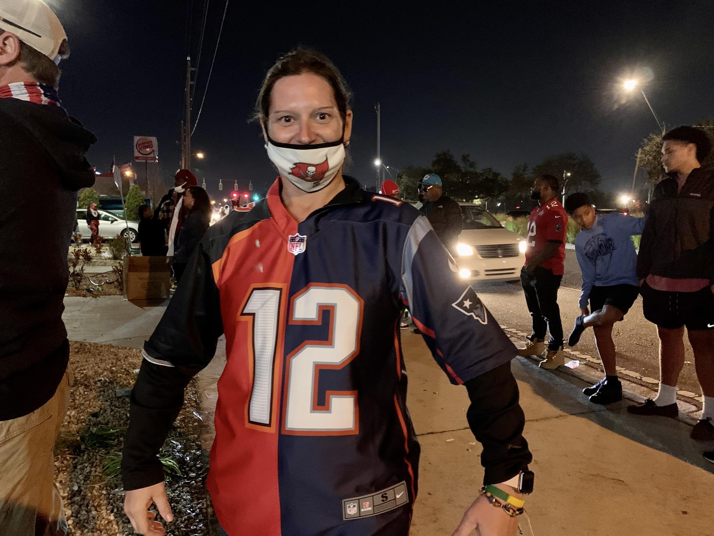 split tom brady jersey