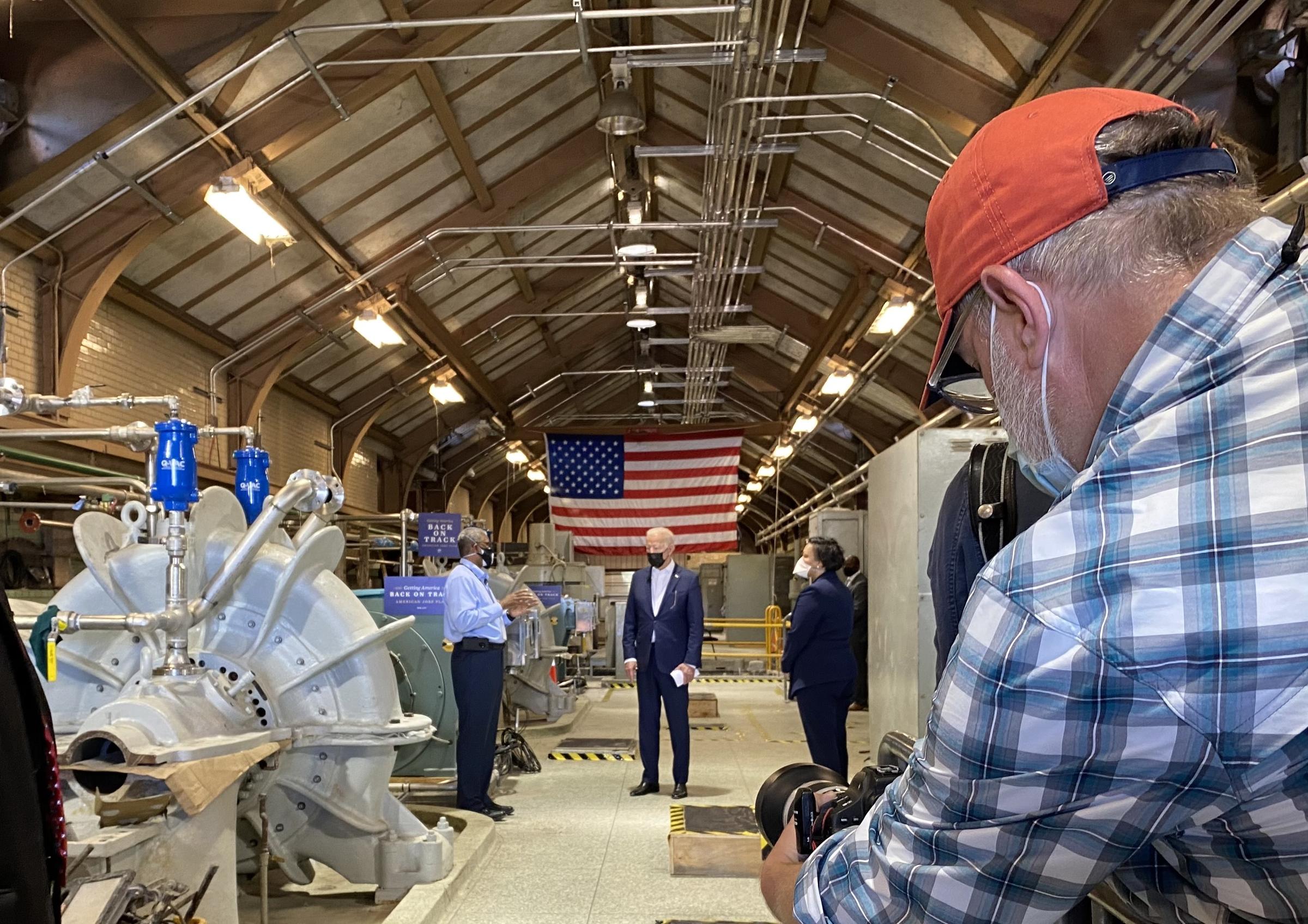 Biden Tours Struggling Carrollton Water Treatment Plant