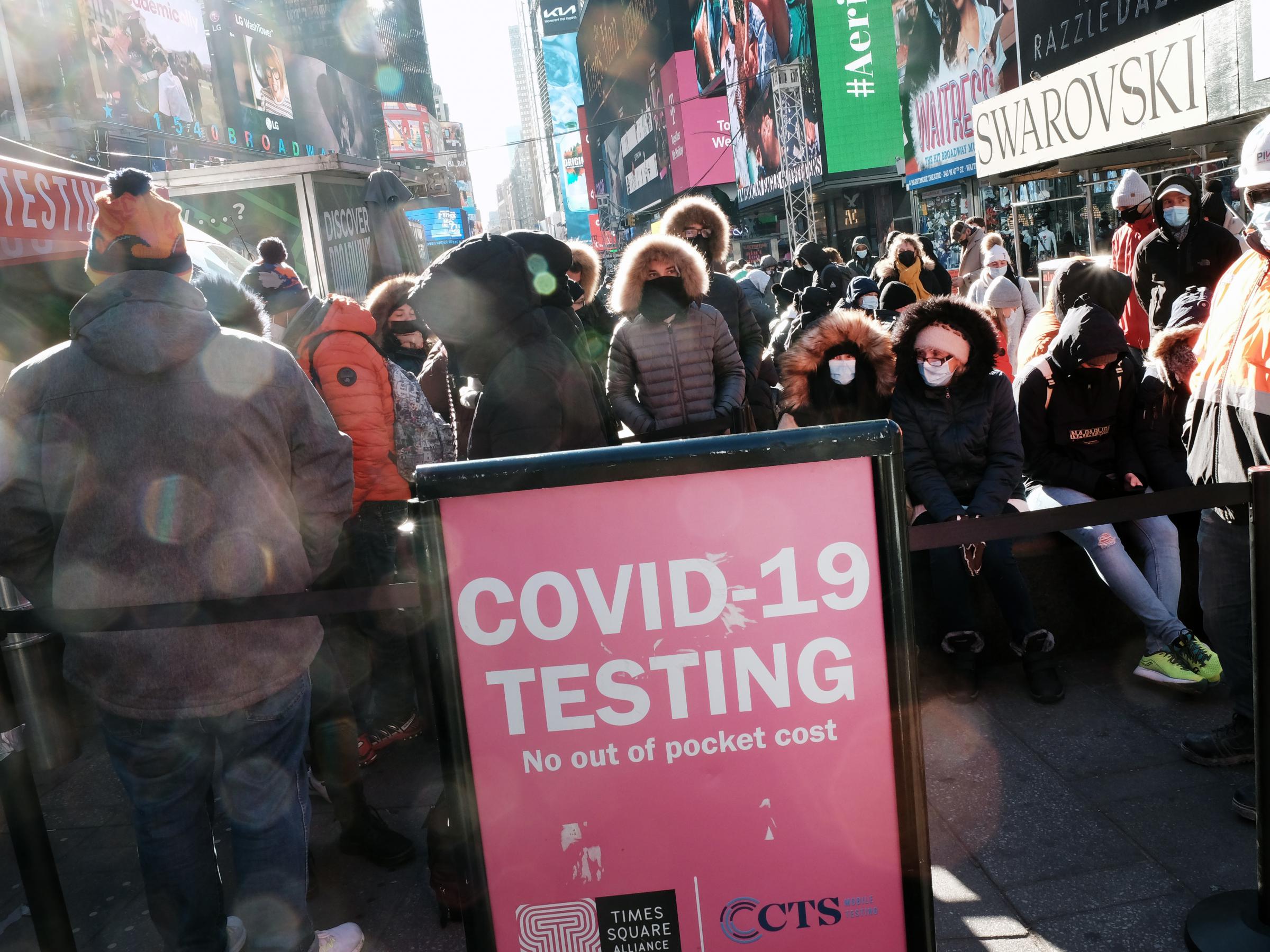 People Face Long Lines As They Rush To Get Tested For Covid Ahead Of The Holidays Wmra And Wemc