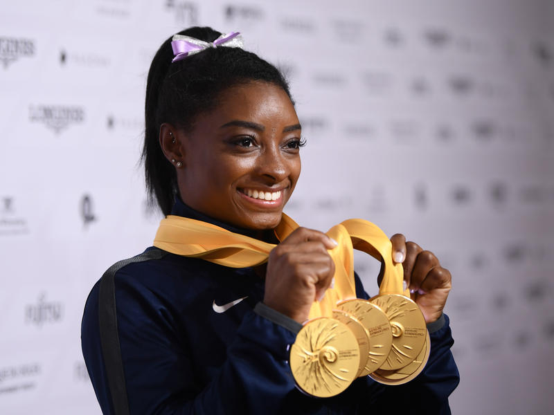 Simone Biles Becomes The Most Decorated Gymnast In World Championship ...