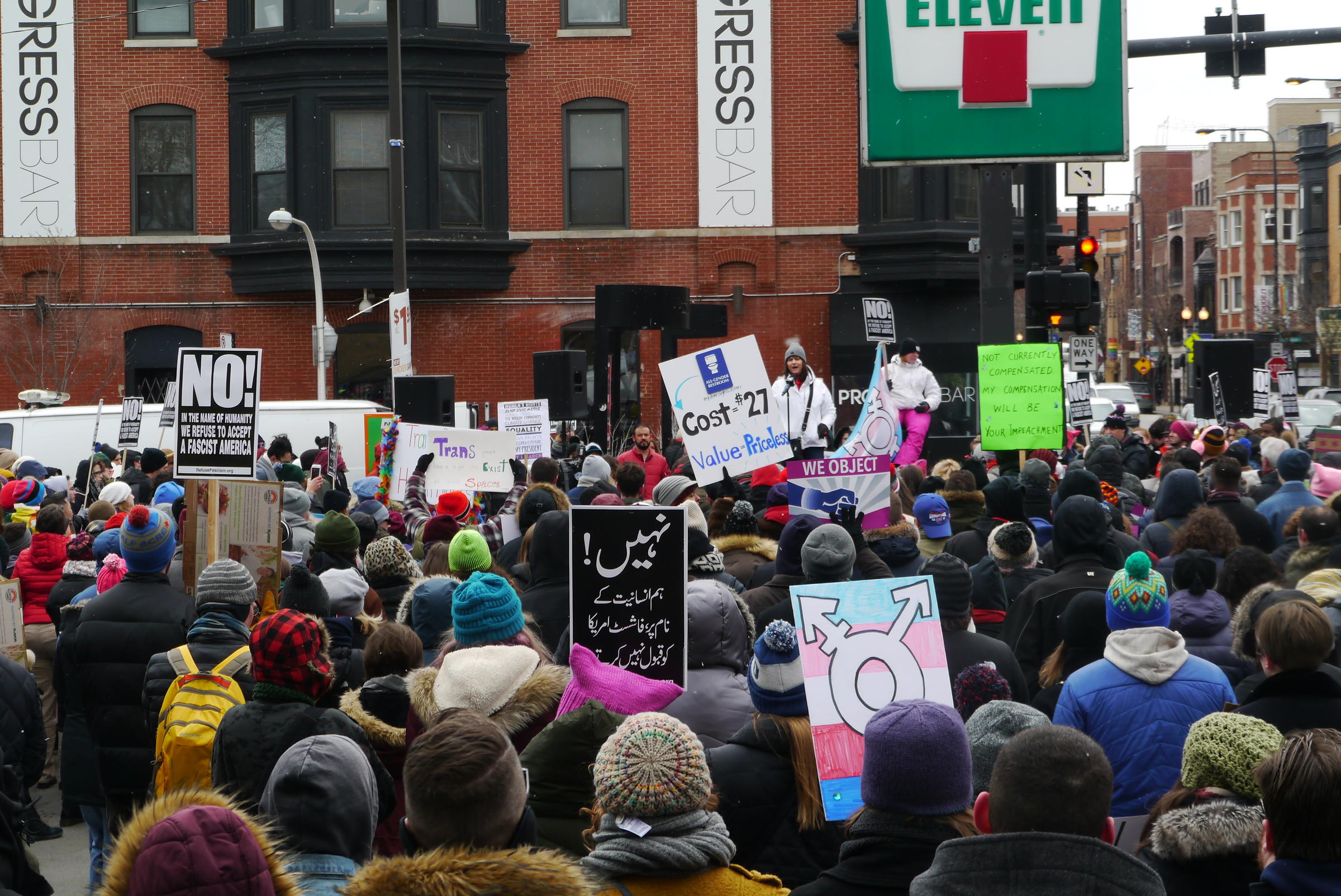 Chicagoans Rally To Support Trans Rights After Trump Rescinds Student ...