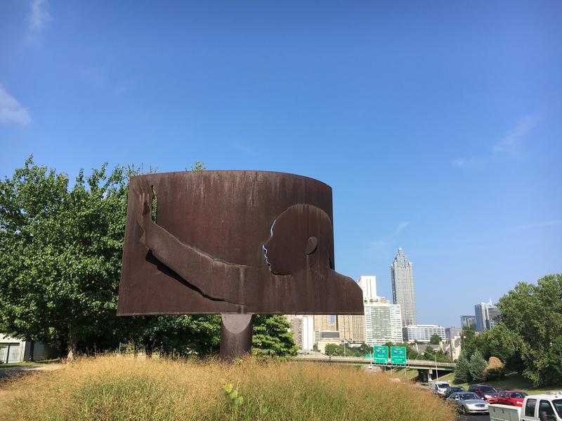 Olympic public artwork ''Homage to King'' has become an iconic Atlanta structure.