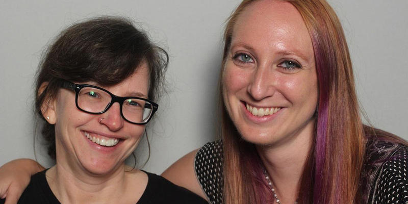 Rebecca Hill and Jennifer Young discussed meeting each other at Dragon Con in the StoryCorps Atlanta booth.