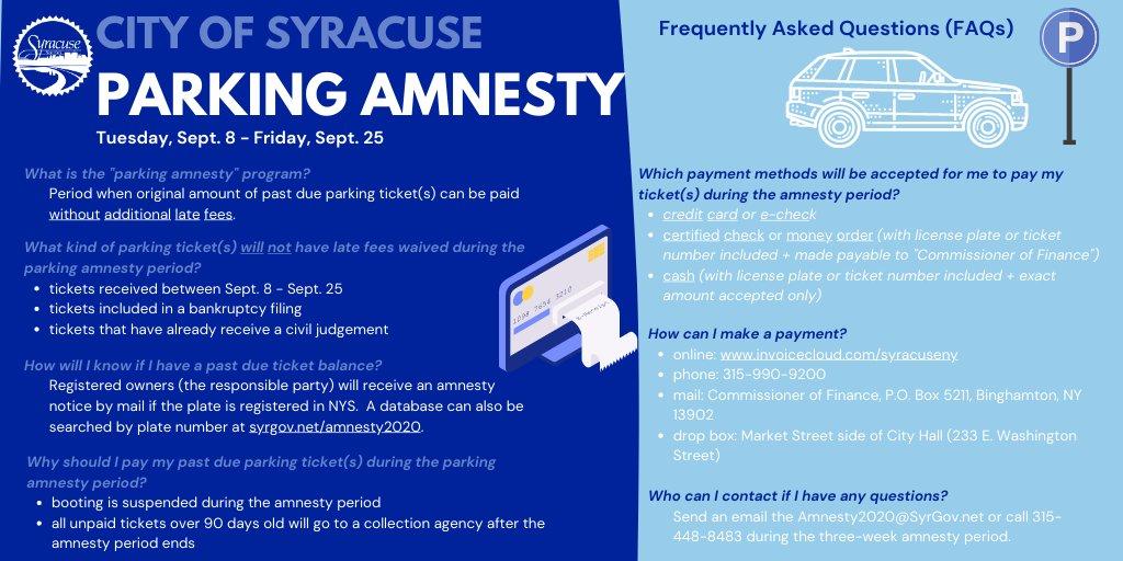 Unpaid Syracuse Parking Tickets Coming Back To Haunt Motorists In Amnesty Program Waer