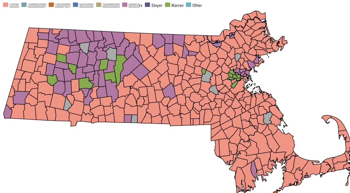 A Biden, Sanders Divide In Western Massachusetts On Super Tuesday WAMC