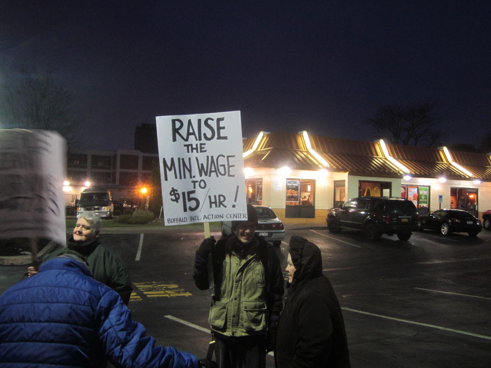 Buffalo protest calls for higher minimum wage WBFO