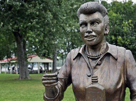 Unflattering Lucille Ball statue drawing national attention | WBFO