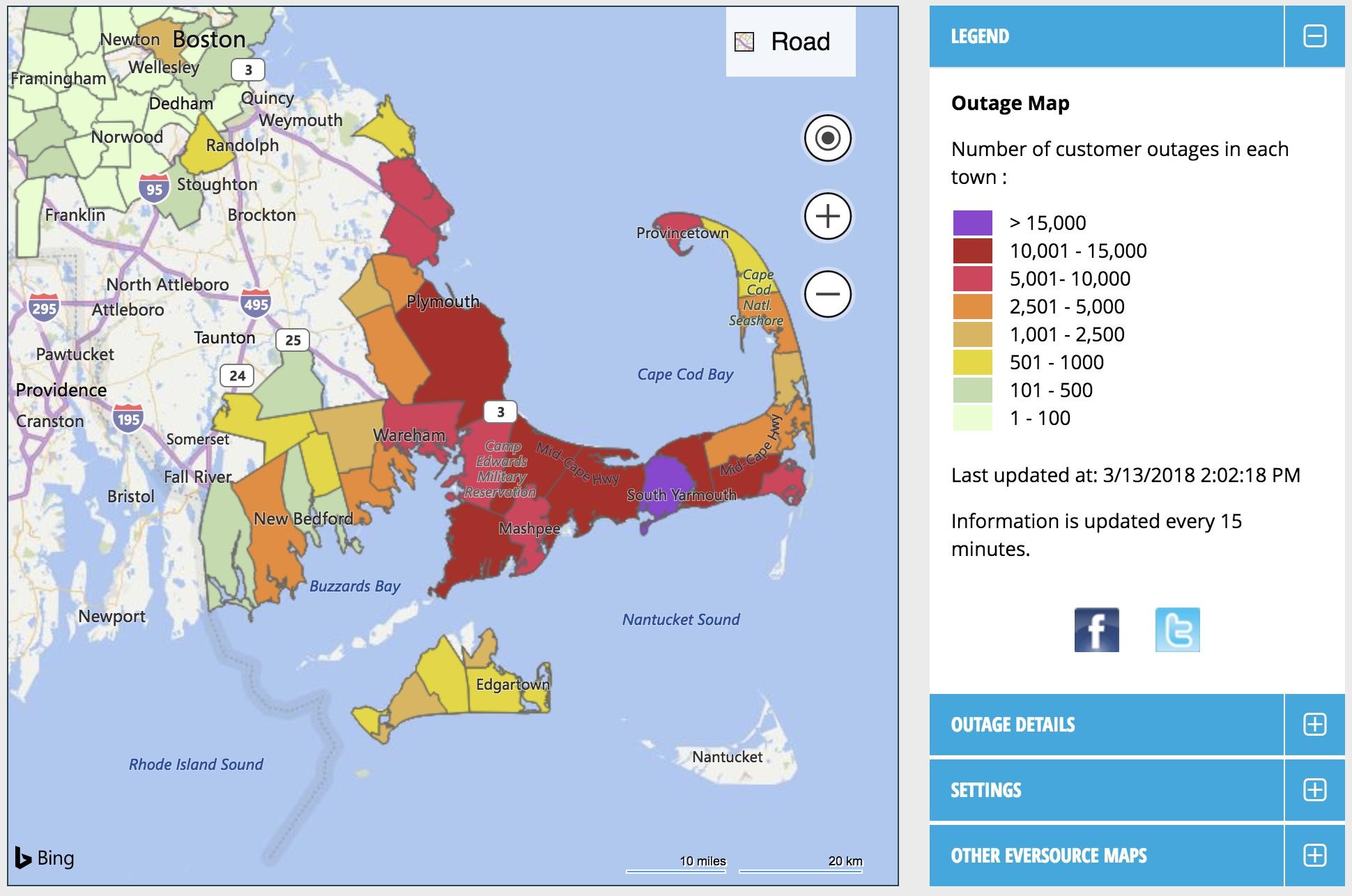 national grid outage map massachusetts