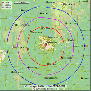 Coverage Map | WCBE 90.5 FM