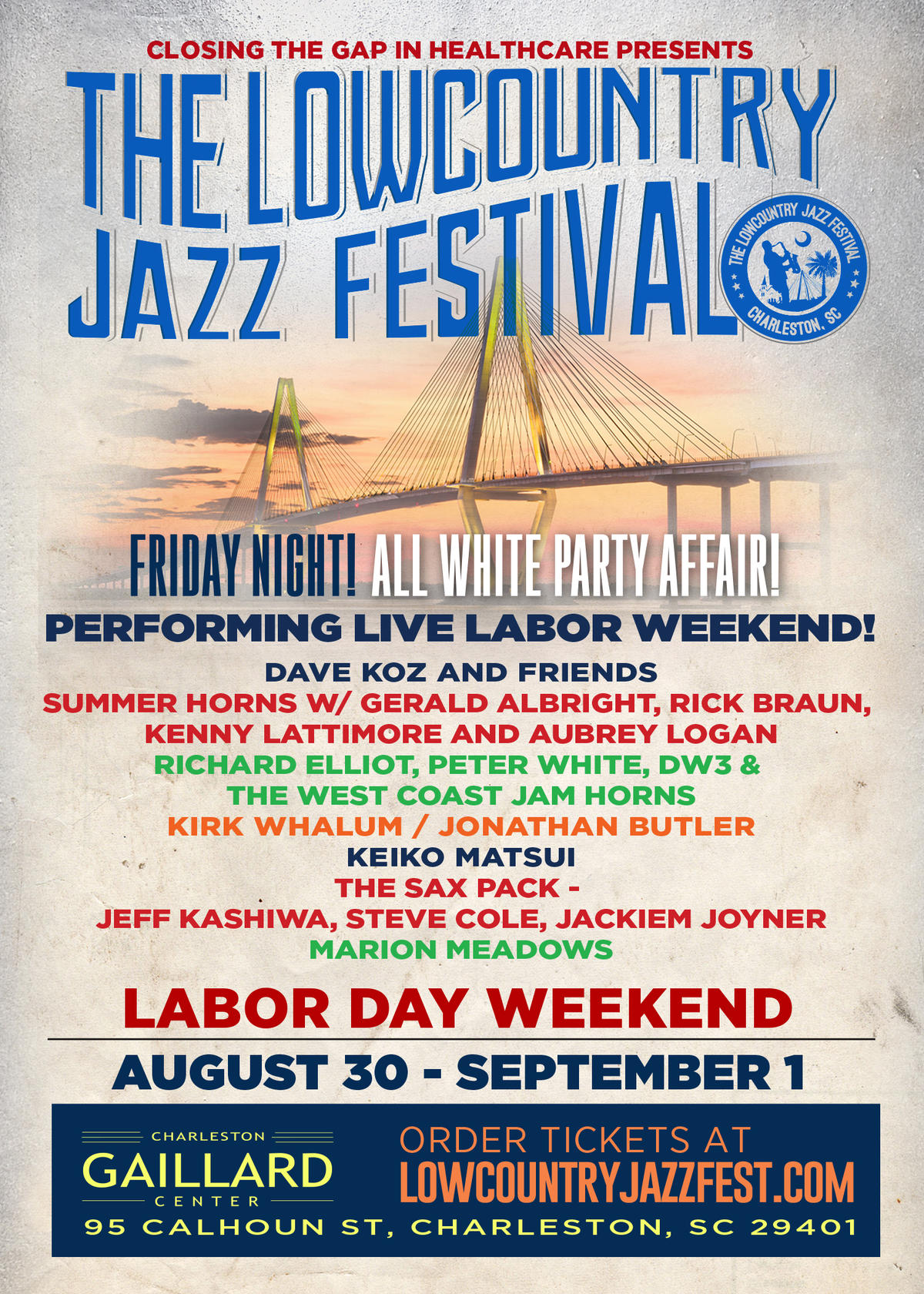 Labor Day Weekend Low Country Jazz Fest Features Koz, Albright, Whalum