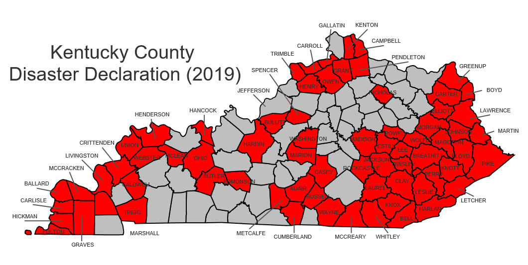 72 Kentucky Counties Eligible For Natural Disaster Grants ...