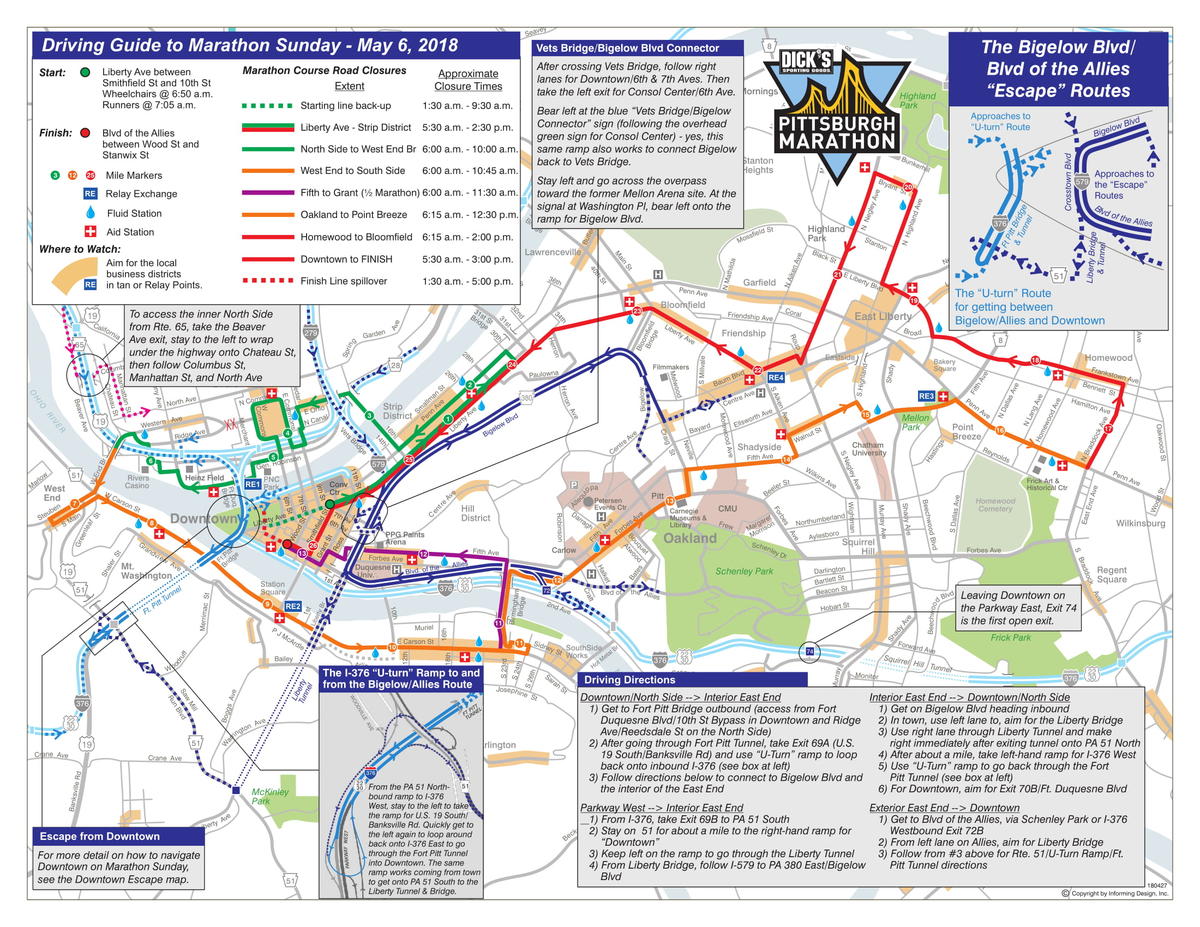 Pittsburgh Marathon 2024 Route - Jean Robbie